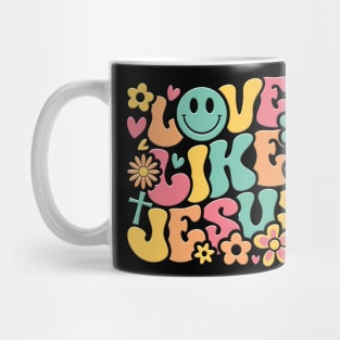 Love Like Jesus Groovy Mug